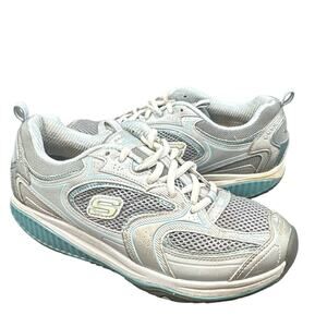Skechers Sneakers 9.5 Shape Ups Walking Athletic Sporty Rocker Athleisure Blue